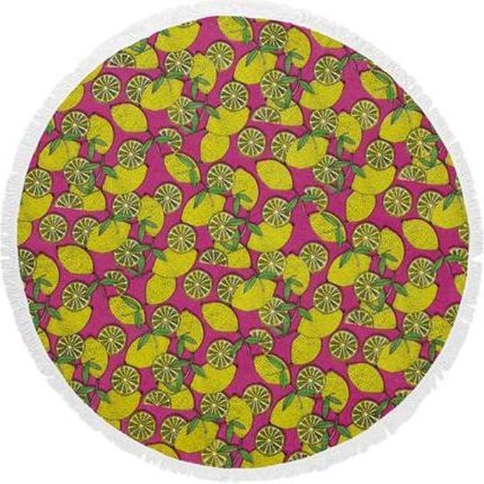 Covers & Co Lemons Strandlaken - Multi 150cm rond