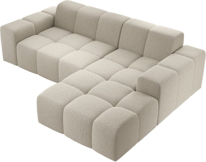 Hoekbank Merano - Creme - 245 x 68 x 180 cm