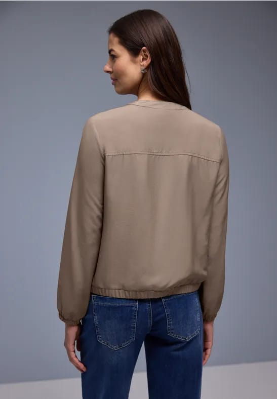 Overhemd blouse met zakken
