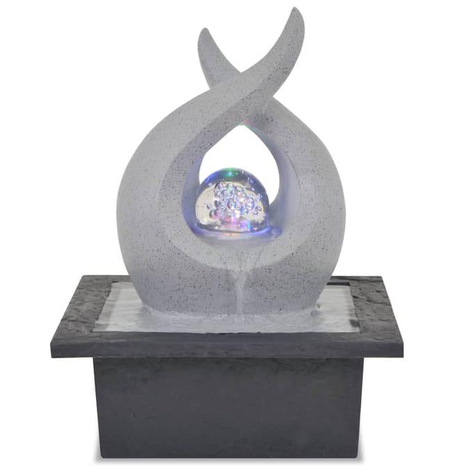 vidaXL - Binnenfontein - met - LED-verlichting - polyresin