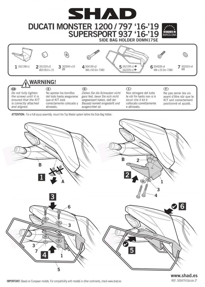 Support de top case Shad pour Auto Neuf