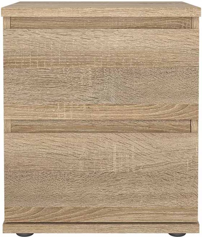 Nora nachtkastje, 2 lades, eiken decor