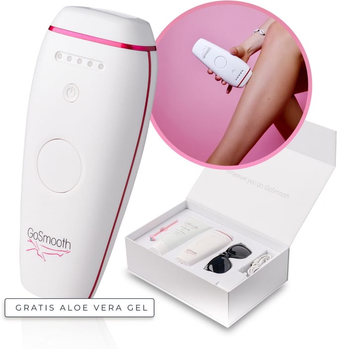 GoSmooth IPL Laser Ontharingsapparaat Classic - IPL Laser Ontharing - 5 Standen - 400.000 Flitsen