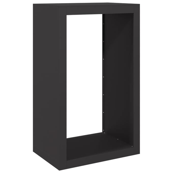 vidaXL - Haardhoutrek - 60x40x100 - cm - staal - zwart