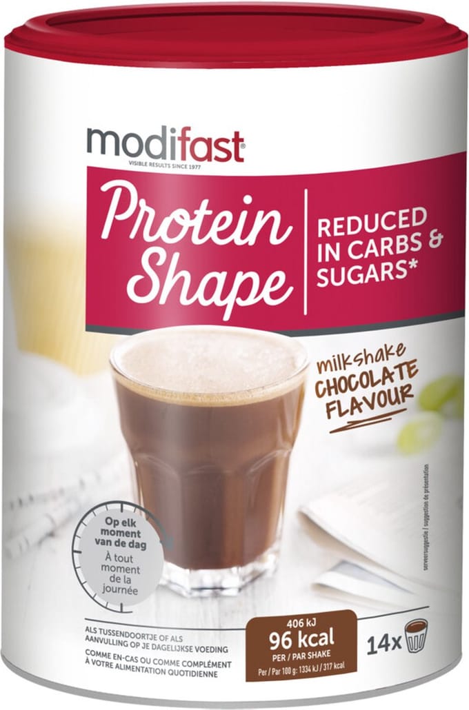 Modifast Protein Shape Milkshake Chocolade - 6 x 420 gr - Voordeelverpakking