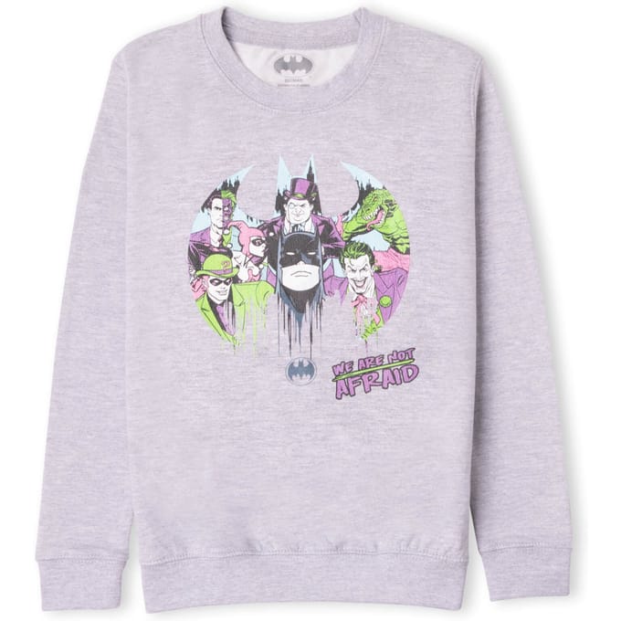 DC Batman We Are Not Afraid Kids' Sweatshirt - Grey - 110/116 (5-6 jaar)