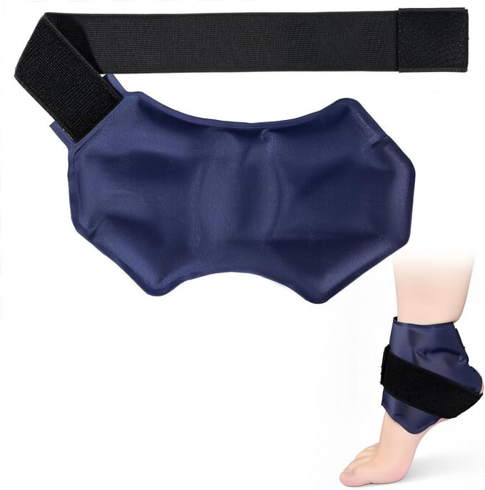 Herbruikbare Koelpads voor de Enkel - Verstelbare Elastische Koel- en Warmtebandage voor Pijnverlichting