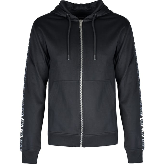 Les Hommes blouse Zip Up Mannen zwart
