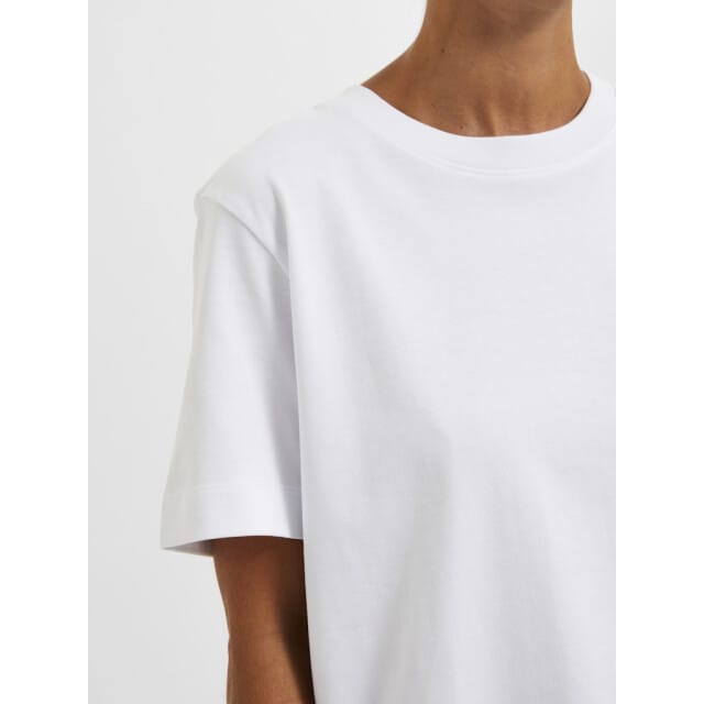 Selected Femme slfessential ss boxy tee noos 16087919 bright white