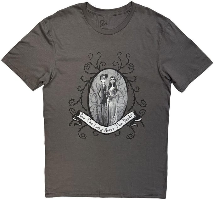 Corpse Bride - Can The Living Marry The Dead? Heren Tshirt - S - Grijs