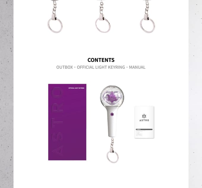 ASTRO - OFFICIELE LICHT SLEUTELHANGER LIGHT KEYRING white