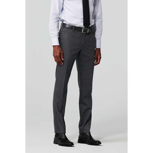 Meyer Broek Exclusive Ultimate Flannel Reda Flexo Subtle Smart Stretch Wool Grijs / male