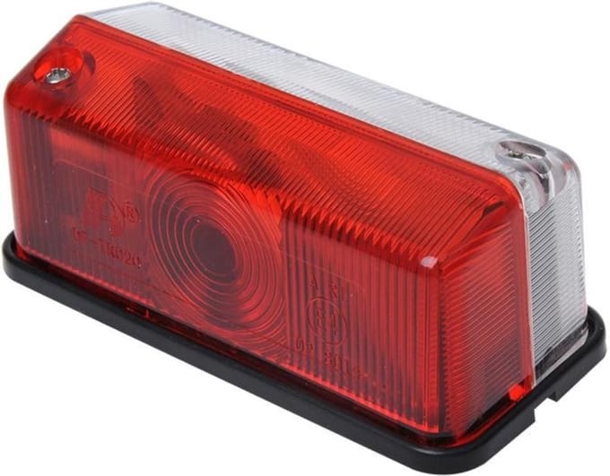 ProPlus Breedtelicht - Rood en Wit - 92 x 42 mm - Inclusief Gloeilampje - 12 Volt