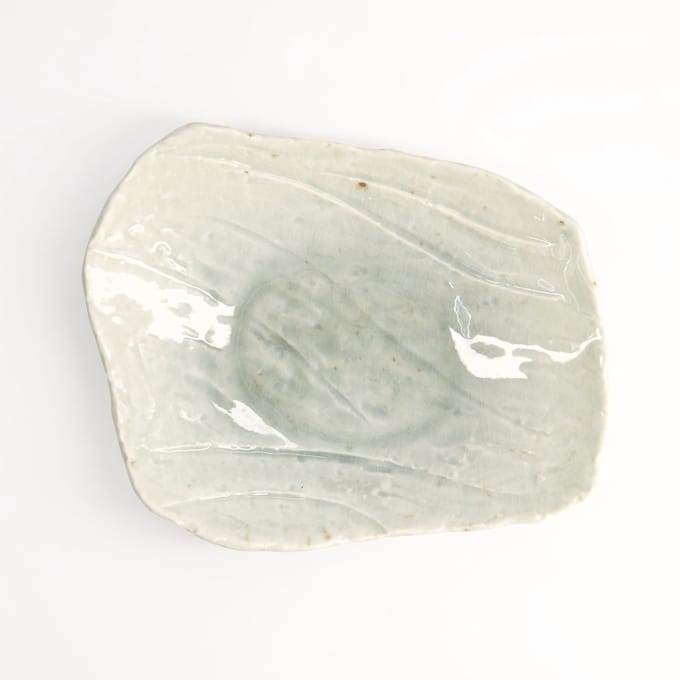 Tokyo Design Studio - Mino Craft Bord - Rechthoekig - Wit - 21 x 17 cm