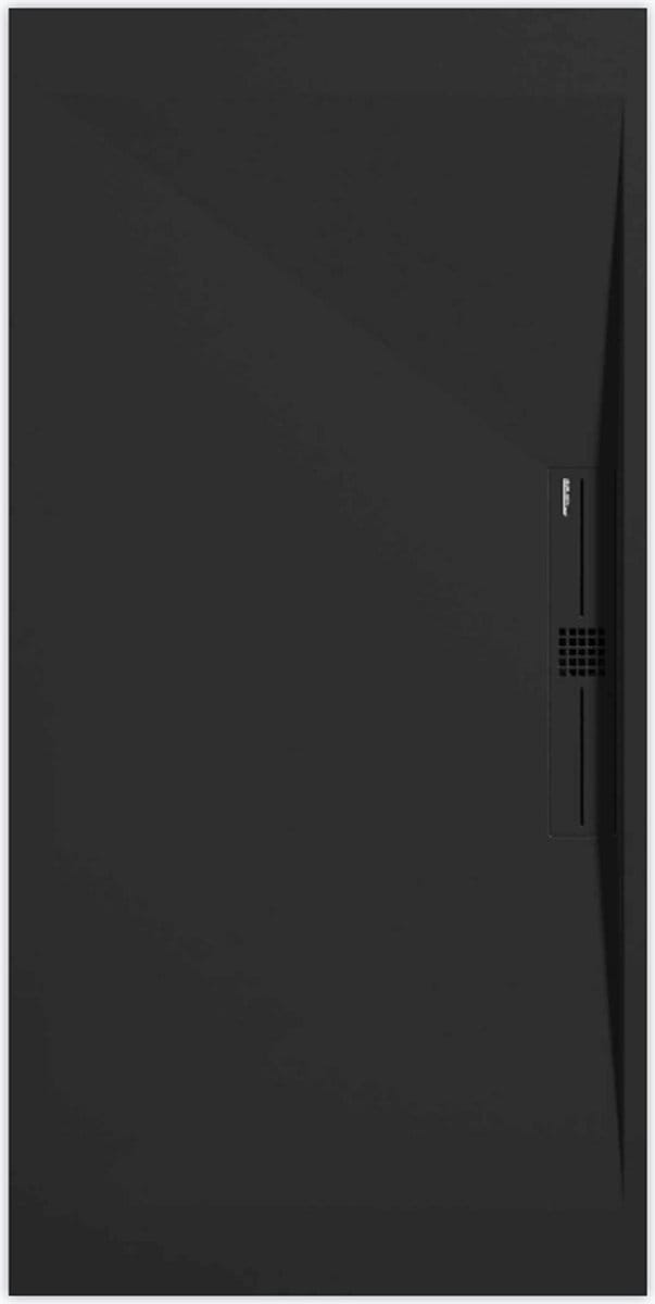 Sanifun douchebak Stone Side Black Smooth 1400 x 700 P