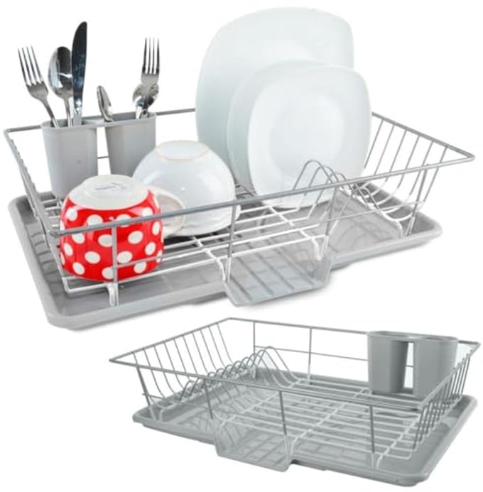 Afdruiprek Grijs 46,5x31 cm - Keukenaccessoire voor Droogproces
