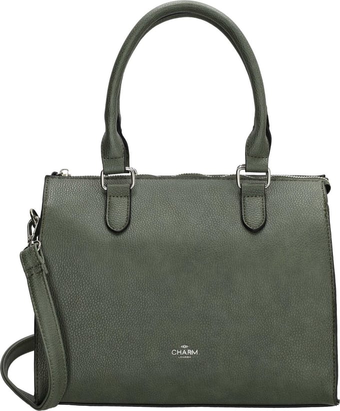 Charm London Stratford Handtas - Donkergroen