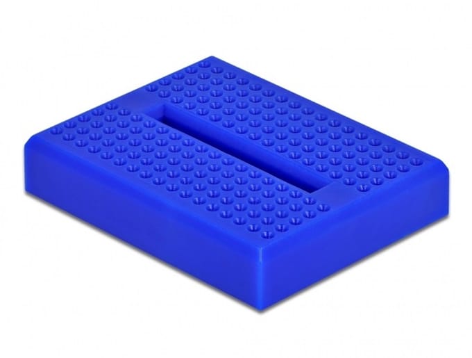 Mini Breadboard met 170 insteekpunten / blauw
