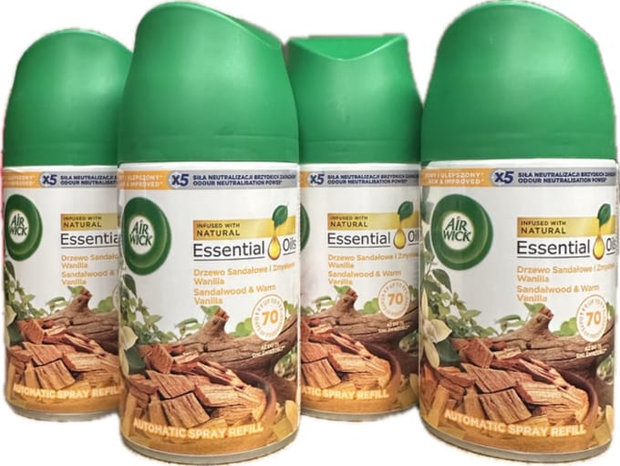 Airwick Warm Vanilla Sandalwood 4 x 250 ml