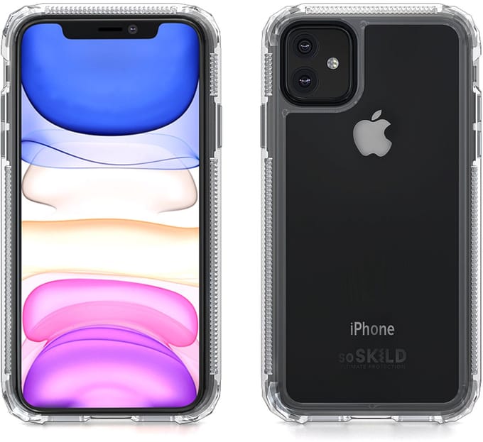 SoSkild iPhone 11 Pro Max Hoesje Defend 2.0 Heavy Impact - Transparent