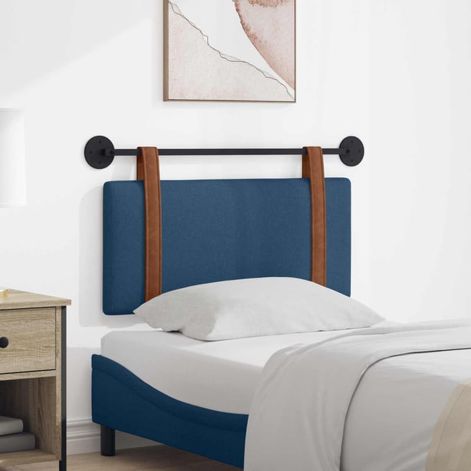 vidaXL - Hangend - hoofdbord - Blauw - Antiek - PU