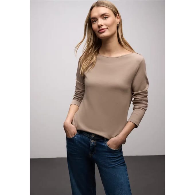 Shirt met knoopdetails