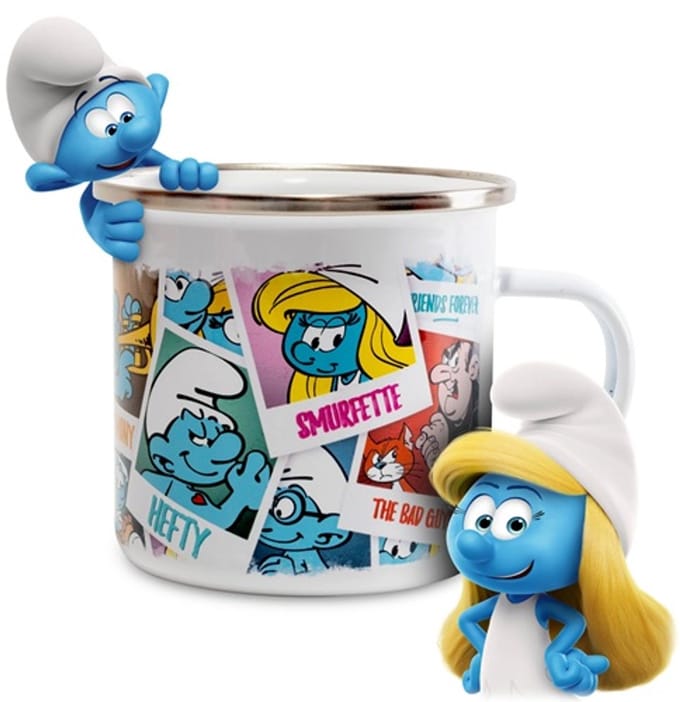 smurfen mok - emaille - 350 ML