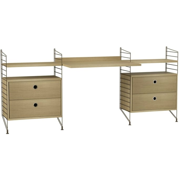 String Furniture - Floor Side Panel - beige - set van 2 - 85 x 30 cm