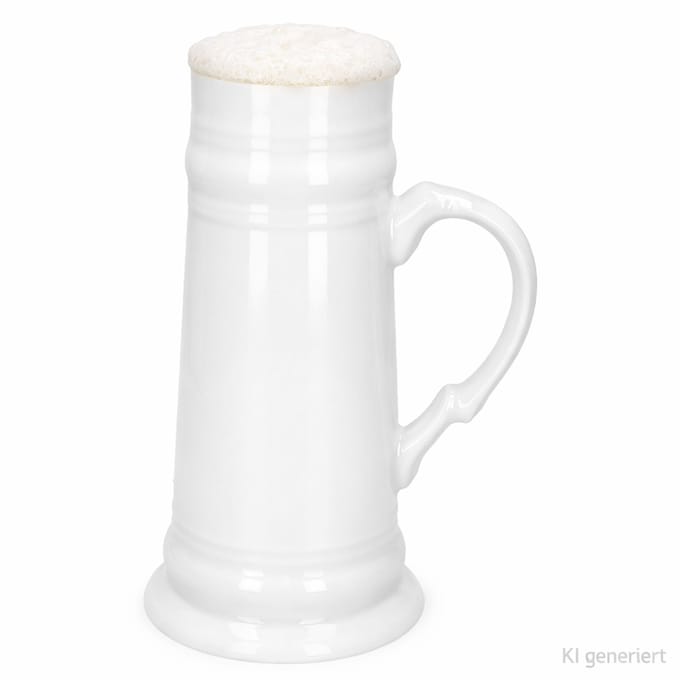 Prinselijke kruik met oor, 0,5 liter, conisch, keramiek