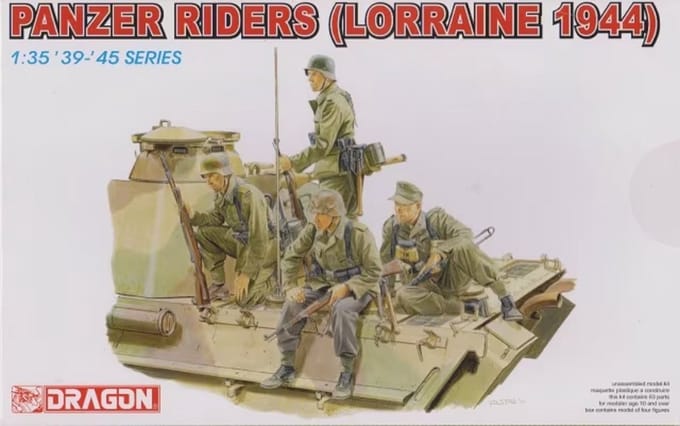 Dragon Modelbouwpakket Militaire voertuigen - 6156 Panzer Riders - Lorraine 1944 Plastic - 1:35 - Modelbouw