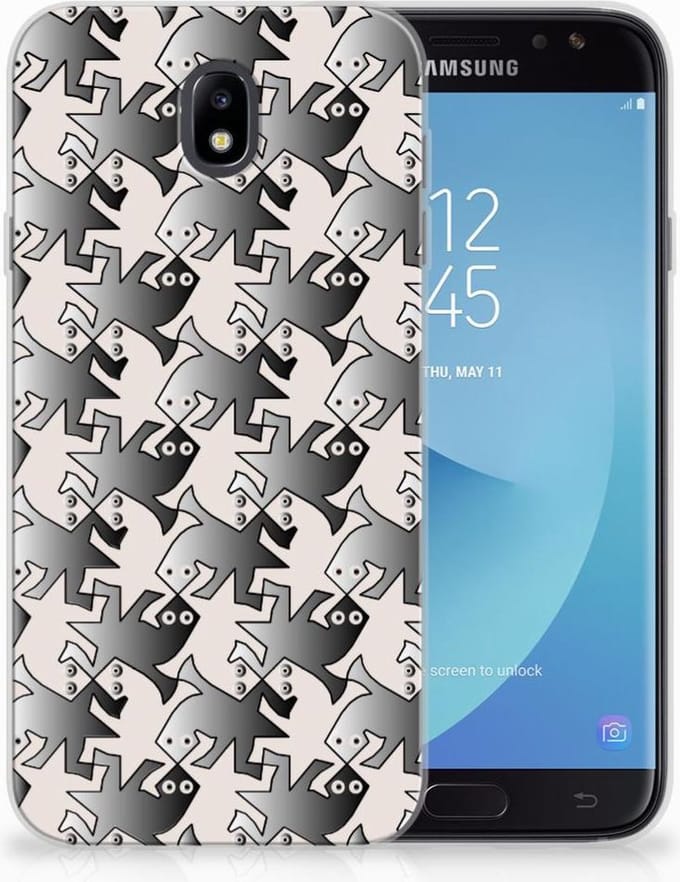 Samsung Galaxy J7 2017 | J7 Pro TPU Hoesje Salamander Grey