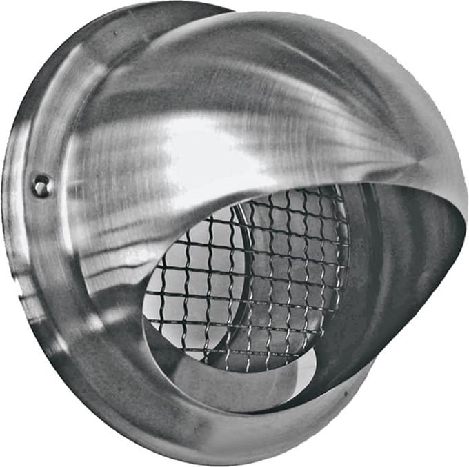 Weha Bolrooster Ø100mm, grofmazig gaas, rvs 304