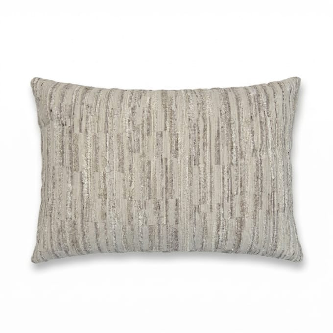 Sierkussen Martie - Beige Decoratief Kussen met Patroon & Zachte Stof