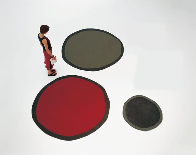 Nanimarquina Aros round vloerkleed - rood - Ø 200 cm