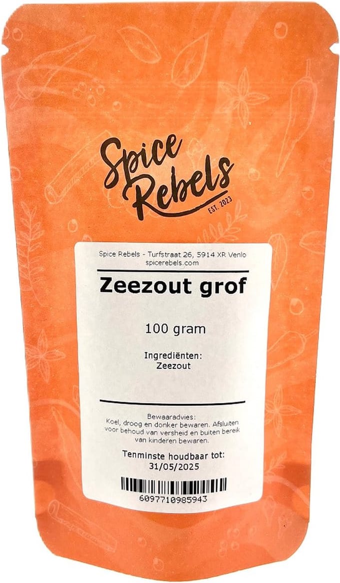 Spice Rebels - Zeezout grof - zak 100 gram