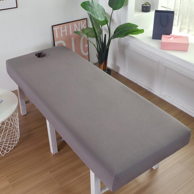 Waterdichte Massagebedhoes met Gezichtsuitsparing - Spa Tafel Beschermhoes - Elastisch & Wasbaar