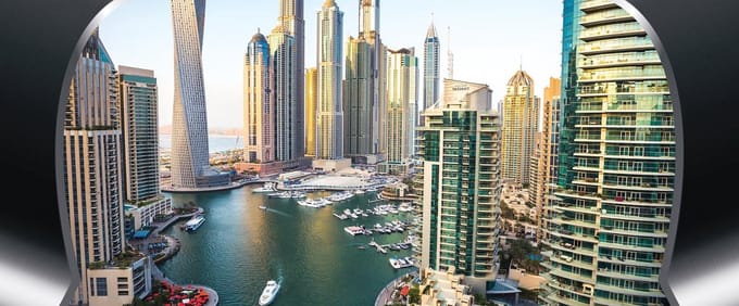 View Dubai City Skyline Photo Wallcovering