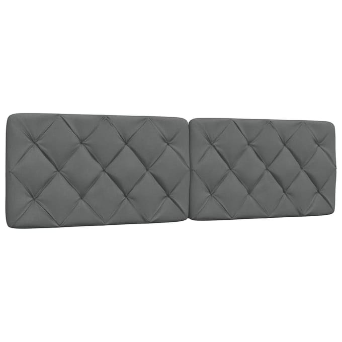 vidaXL - Hoofdbordkussen - 180 - cm - stof - donkergrijs