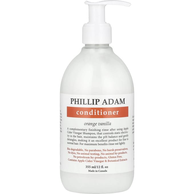 Phillip Adam, Après-shampoing, Orange Vanille, 12 fl oz (355ml) white