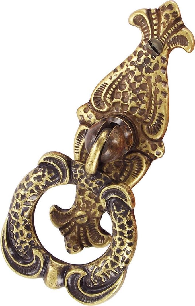 AVENUE meubelknop ringtrekker Aramis | OUD MESSING