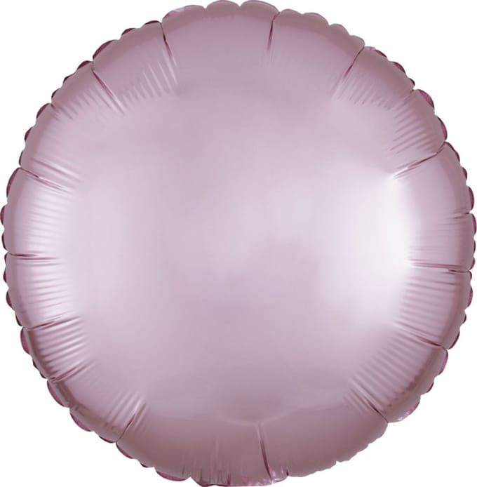 Folie ballon rondjepastel roze | niet gevuld