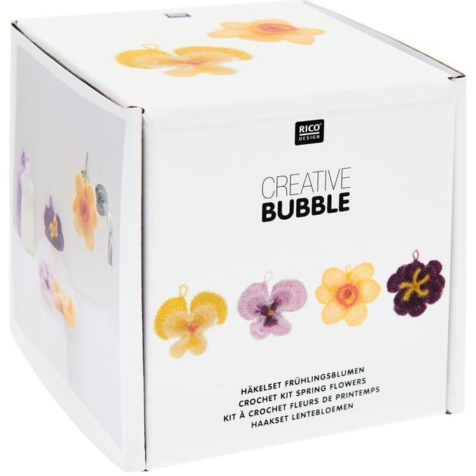 Rico Design Creative Bubble haakset "Lentebloemen"