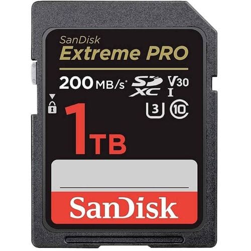 SANDISK Extreme PRO SDXC-kaart 1000 GB Class 10 UHS-I – Schokbestendig, Waterdicht