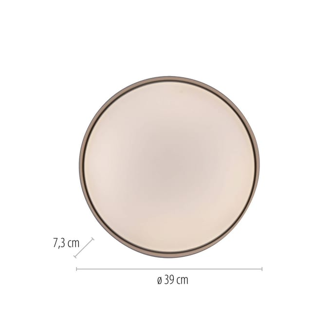 Schöner Wohnen LED plafondlamp TAVOLI, beige, Ø 39 cm, metaal, CCT, dimbaar