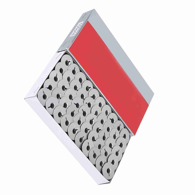 100 stuks 55623A Aluminium Spoelen met Sleuf voor Onderdelen van Industriële Naaimachines gray