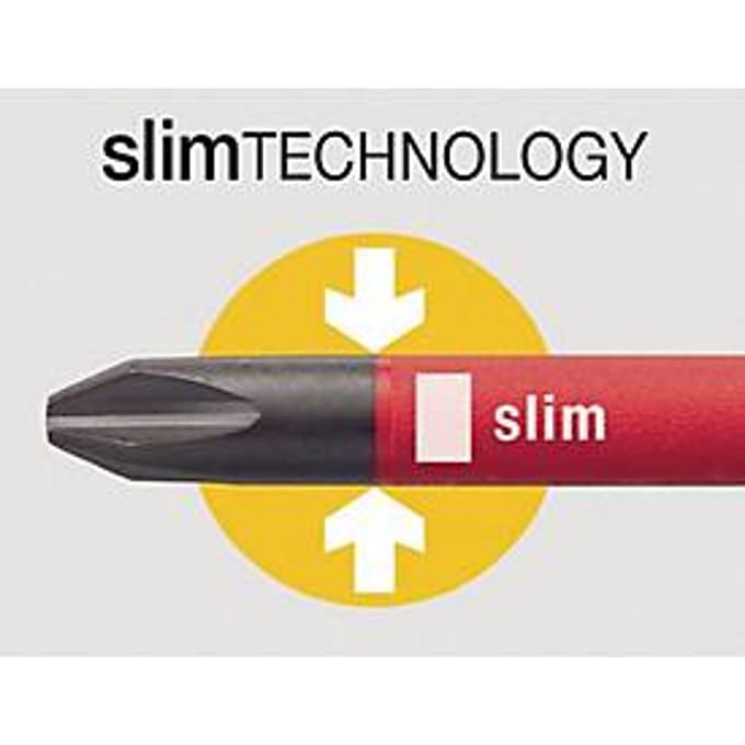 Verwisselbare messenset slimBit electric 6 st. sleuf/PH/PZD/(+/-)
