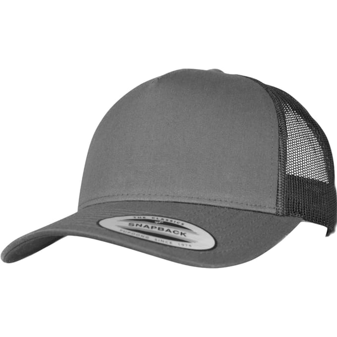 Flexfit - 5Panel Retro Trucker Cap charcoal one size Trucker pet - Grijs