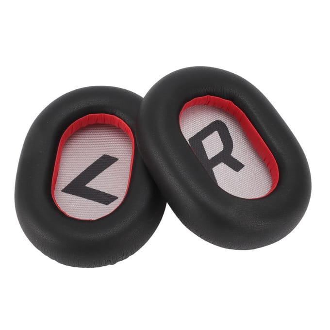 Vervangende Oorkussentjes Zacht Proteïne Leer Vervangen Oorschelpkussentjes voor Plantronics Backbeat Pro2 SE Voyager 8200 UC zwart