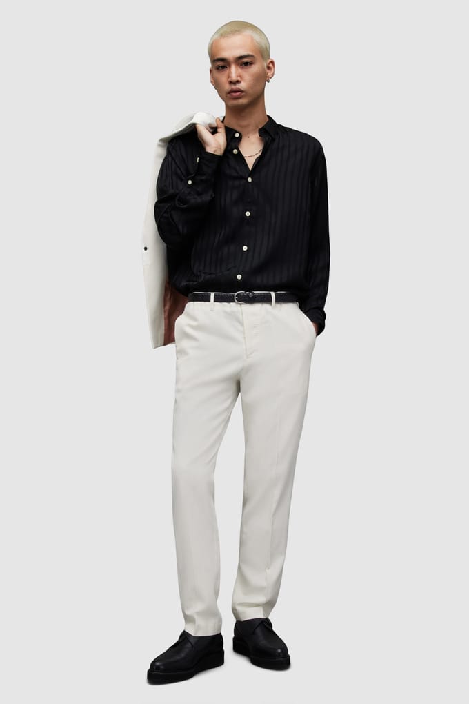 AllSaints Canis Trouser Chalk White Taglia: 30 | Pantaloni Outlet | Uomo | Bianco