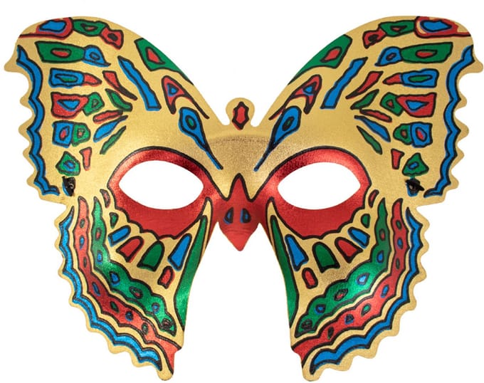 Oogmasker - Vlinder - Metallic